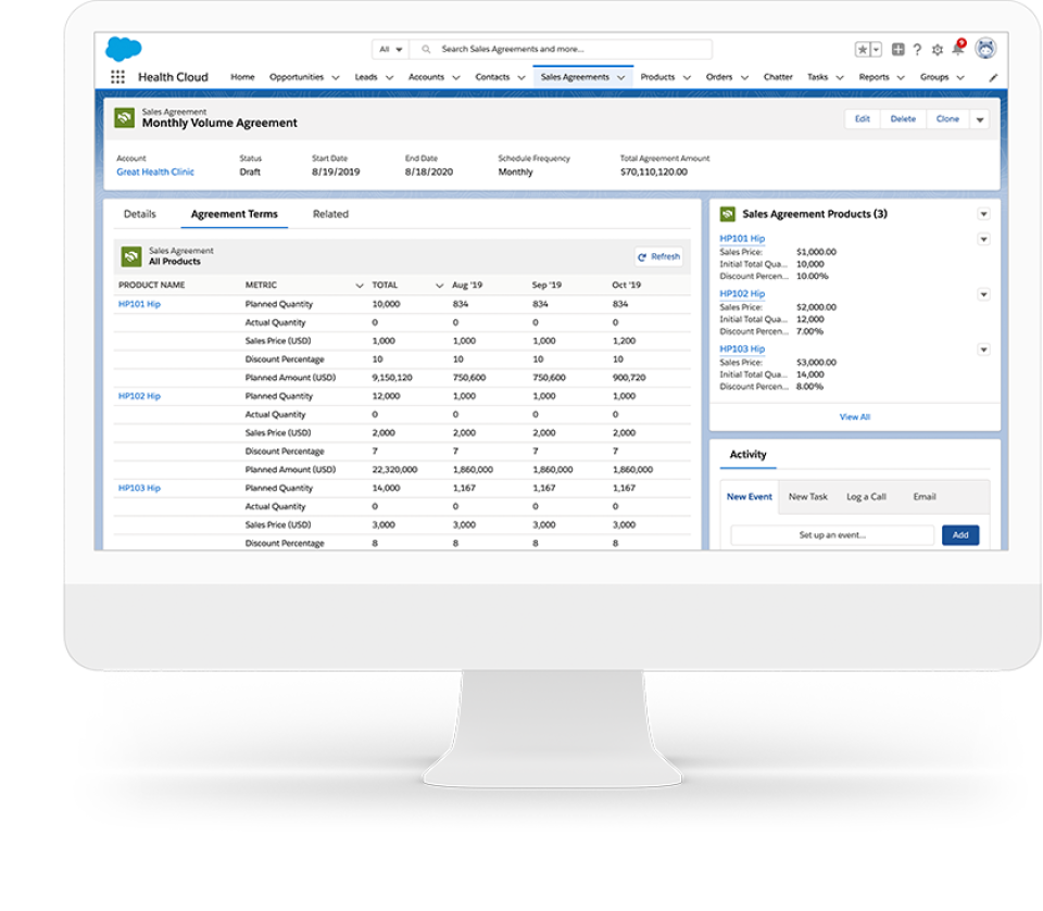 screenshot of Health Cloud